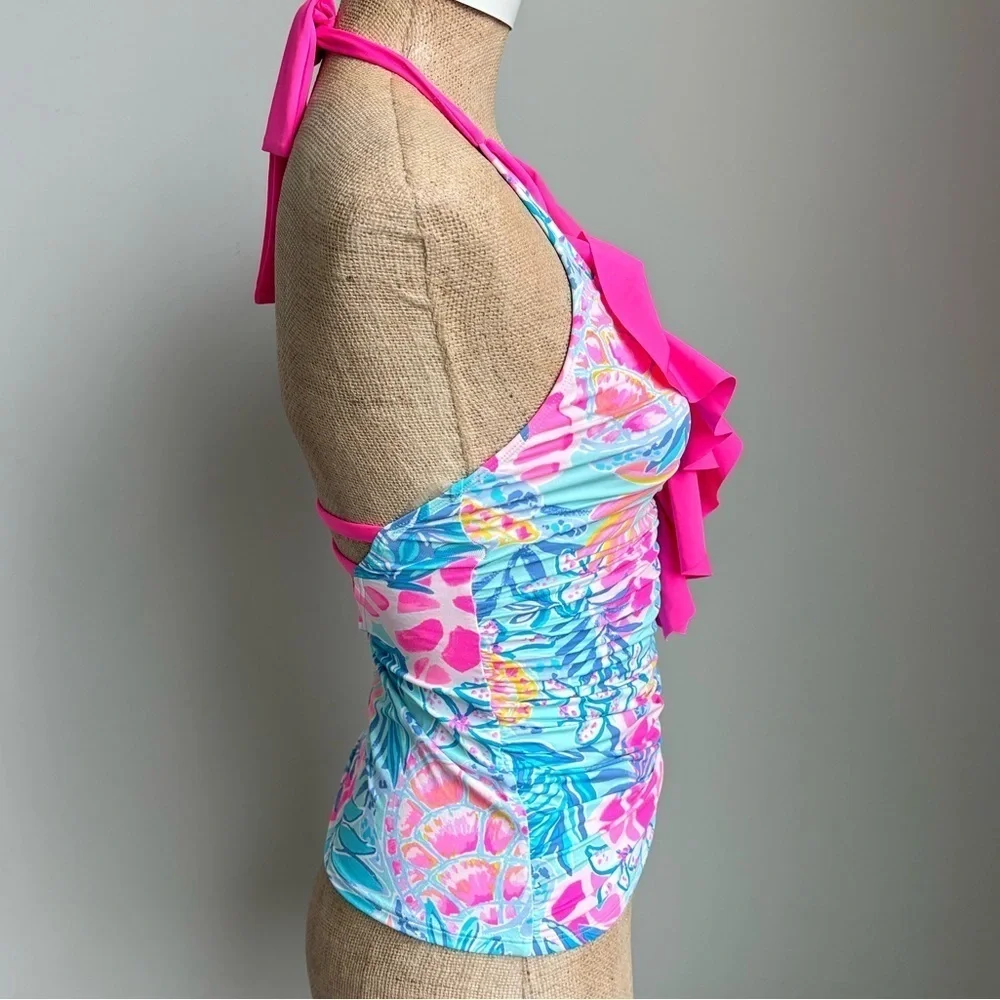 Lilly Pulitzer Nara Tankini Swim Top Size 0 NWOT